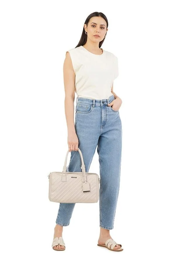 inkd Women's Stretchable Barrel Fit Jeans - High-rise | Lightweight | Classic 5 Pocket Styling